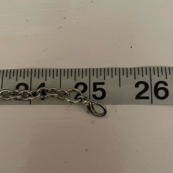 25” Bohemian wood, mixed ceramic, large nugget, beaded necklace w/3” extender - Picture 10 of 13